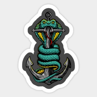 Snake Anchor Sticker